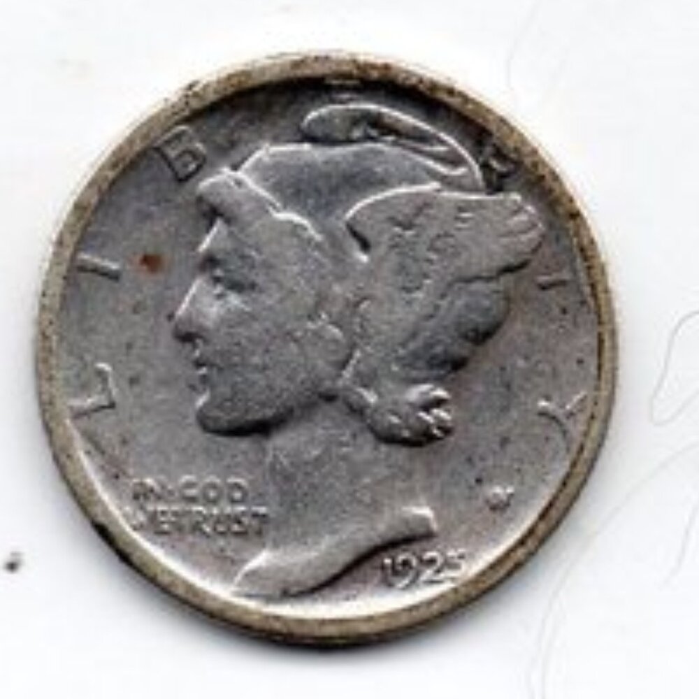 1925 S Mercury Silver Dime - Estate Sale Find